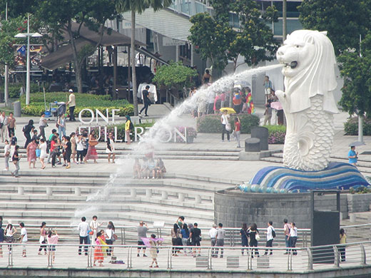 Сингапур. Символ города - морской лев